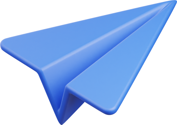 Paperplane 3D Icon